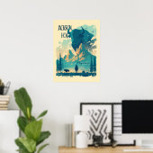 Jackson Hole Wyoming Vintage Poster (Heimbüro)