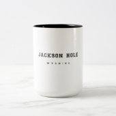Jackson Hole Wyoming Zweifarbige Tasse (Mittel)