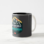 Jackson Hole Wyoming Zweifarbige Tasse (VorderseiteRechts)