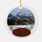 Jackson- Holeweihnachten Keramik Ornament (Hinten)