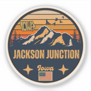 Jackson Junction, Iowa Ia, Vereinigte Staaten Aufkleber