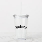 Jackson Jungenname, Acryltrinkbecher (Vorderseite)