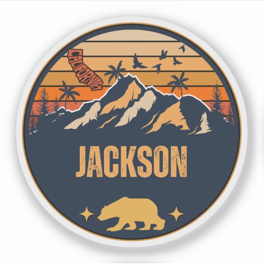 Jackson, Kalifornien Aufkleber (Vorderseite)
