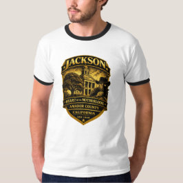 Jackson, Kalifornien – Historisches Crest-Design T-Shirt