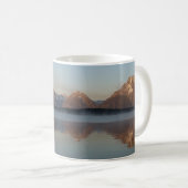 Jackson Lake Dam Reflection in Grand Teton Park Kaffeetasse (VorderseiteRechts)