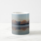 Jackson Lake Dam Reflection in Grand Teton Park Kaffeetasse (Mittel)