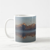 Jackson Lake Dam Reflection in Grand Teton Park Kaffeetasse (Links)
