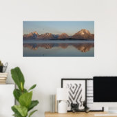 Jackson Lake Dam Reflection in Grand Teton Park Poster (Heimbüro)