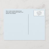 Jackson Lake, schneebedeckte Gipfel, Grand Teton Postkarte (Rückseite)