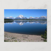 Jackson Lake, Wyoming Postkarte (Rückseite)