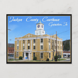 Jackson Landkreis Courthouse - Gainesboro, TN Postkarte