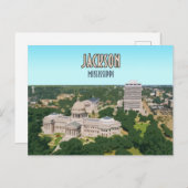 Jackson Mississippi Hauptstadt Downtown Postkarte (Vorne/Hinten)