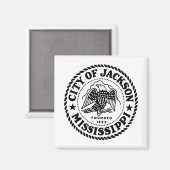 Jackson Mississippi Magnet (Vorderseite/Rückseite)