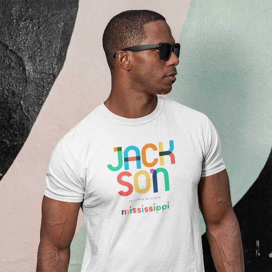 Jackson Mississippi Mitte Jahrhundert, Pop Art, T-Shirt