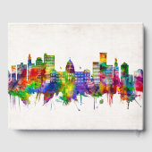 Jackson Mississippi Skyline Gästebuch (Rückseite)
