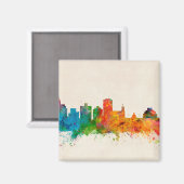 Jackson Mississippi Skyline Magnet (Vorderseite/Rückseite)