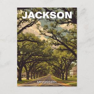 Jackson Mississippi Travel Postkarte