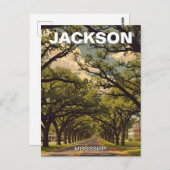 Jackson Mississippi Travel Postkarte (Vorne/Hinten)