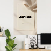 Jackson Modern Name Poster – Clean Minimal Typogra (Heimbüro)