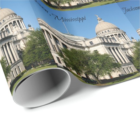 Jackson, MS Geschenkpapier (Rolleneckpunkt)