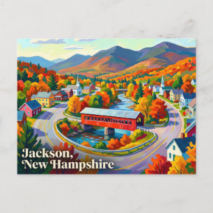 Jackson, New Hampshire, USA Postkarte