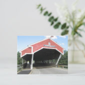Jackson NH Covered Bridge Postkarte (Stehend Vorderseite)