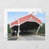 Jackson NH Covered Bridge Postkarte (Vorne/Hinten)