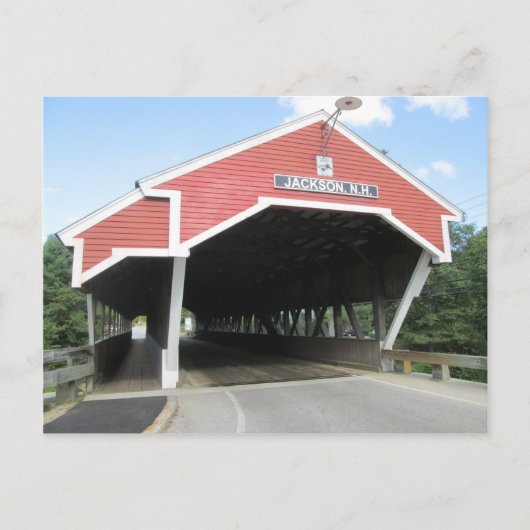 Jackson NH Covered Bridge Postkarte (Vorderseite)