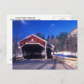 Jackson NH Covered Bridge Postkarte (Vorne/Hinten)