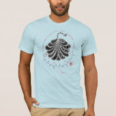 JACKSON-Peptid, Pfau mit individuellem Text, hell T-Shirt (Vorderseite)