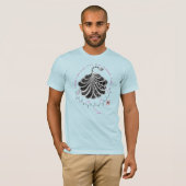 JACKSON-Peptid, Pfau mit individuellem Text, hell T-Shirt (Vorne ganz)