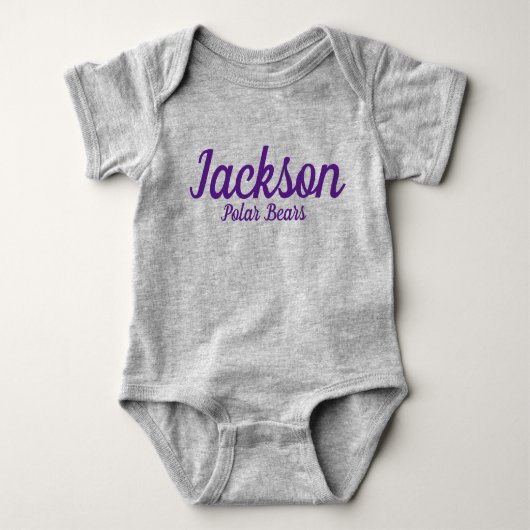 Jackson Polar Bears Baby Bodysuit Baby Strampler (Vorderseite)