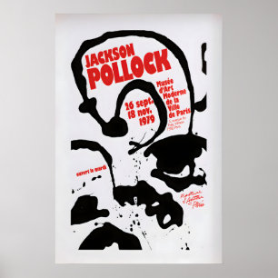 Jackson Pollock 1979 Ausstellungsposter Vintage Ku Poster