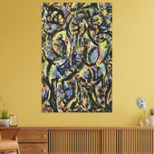 jackson pollock art style leinwanddruck (Insitu (Wohnzimmer))