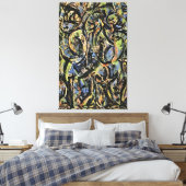 jackson pollock art style leinwanddruck (Insitu (Schlafzimmer))