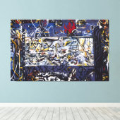 jackson pollock art style leinwanddruck (Insitu (Holzboden))