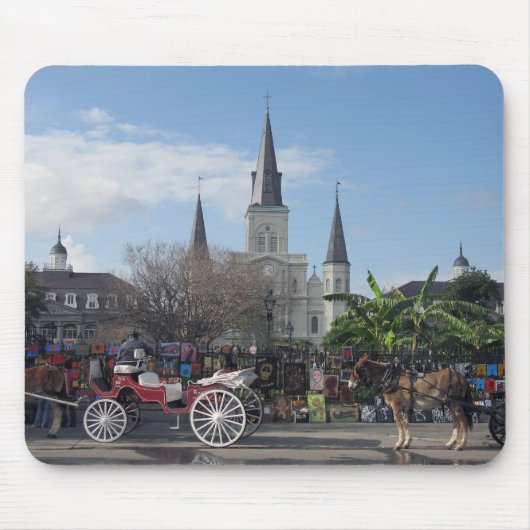 Jackson Quadrat-Neues Orleans Mousepad (Vorne)