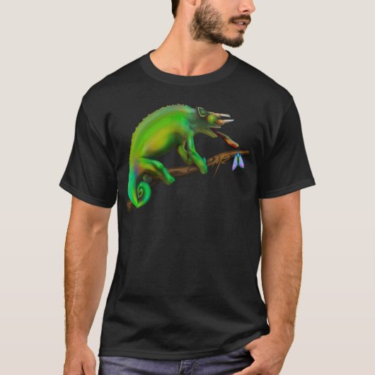 Jackson’s Chameleon Aiming  T-Shirt (Vorderseite)