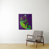 Jackson’s Chameleon Aiming Wandteppich (Beispiel)