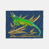 Jackson’s chameleon hanging out in the bamboo fleecedecke (Vorderseite (Horizontal))