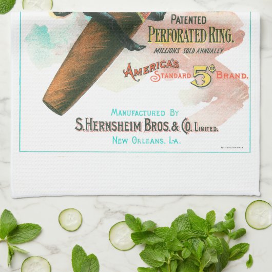 Jackson Square Cigar Geschirrtuch (Gefaltet)