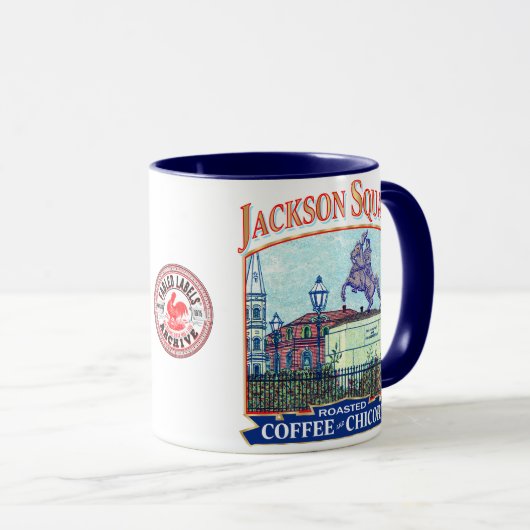 Jackson Square Coffee and Chicory Tasse (VorderseiteRechts)