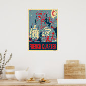 Jackson Square in Blue Poster (Küche)