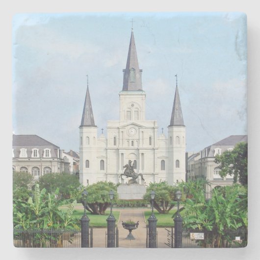 Jackson Square, Jackson Square Untersetzer, New Or Steinuntersetzer (Vorderseite)