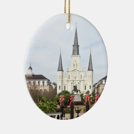 Jackson Square Keramik Ornament (Rechts)