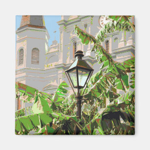 Jackson Square Lamp Post Magnet