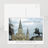 Jackson Square New Orleans 1943 Postkarte (Vorne/Hinten)