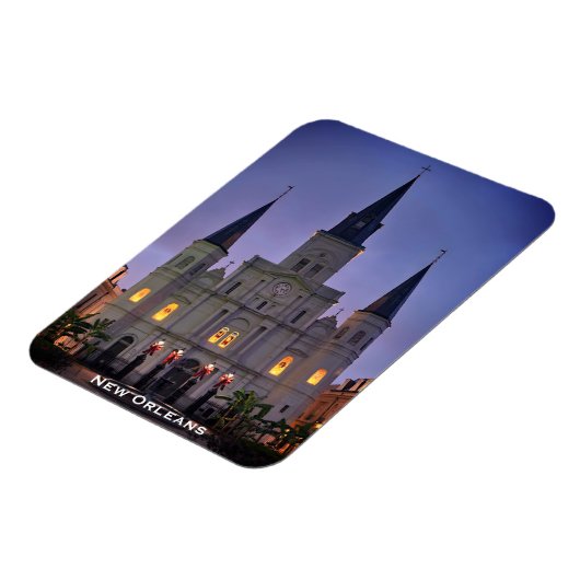 Jackson Square, New Orleans, Kathedrale Magnet (Linke Seite)