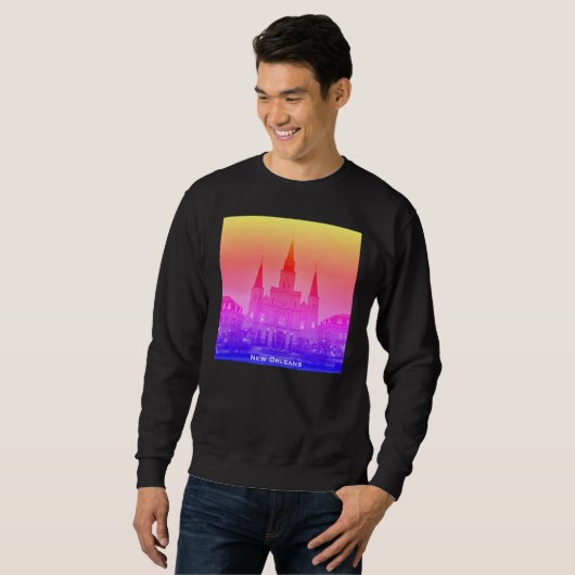Jackson Square, New Orleans, Kathedrale Sweatshirt (Vorne ganz)