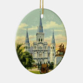 Jackson Square New Orleans Keramik Ornament (Rechts)